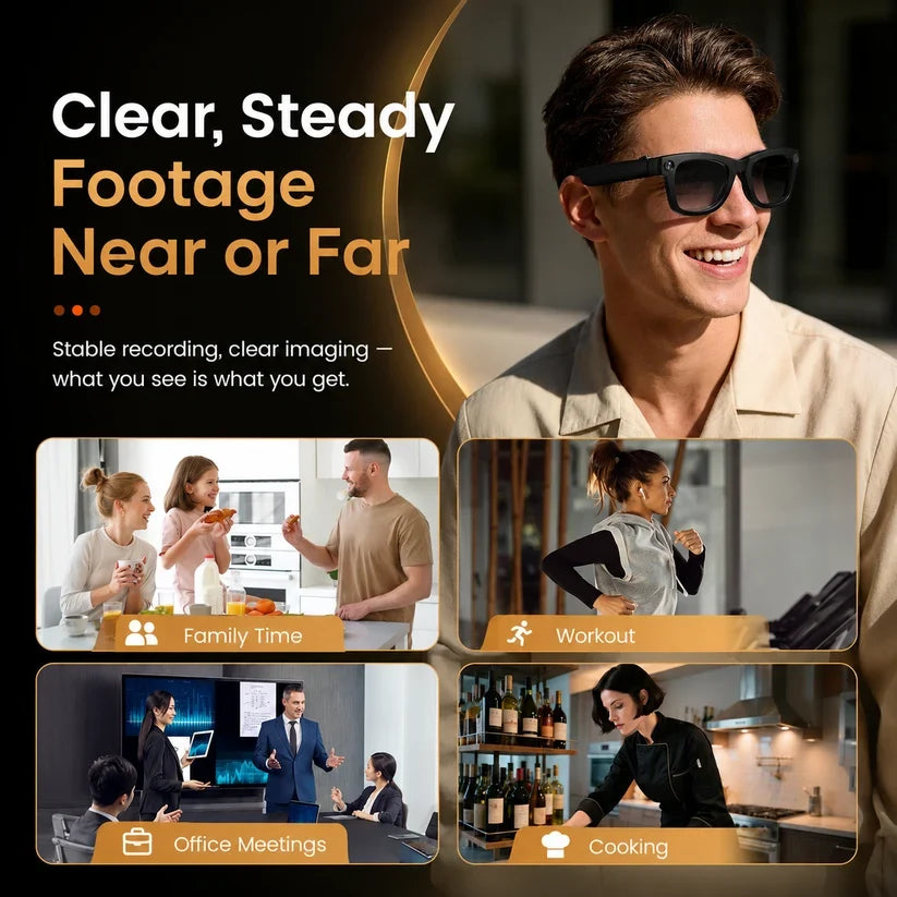 Luma AI Smart Glasses - Hands-Free Camera and Tint Control