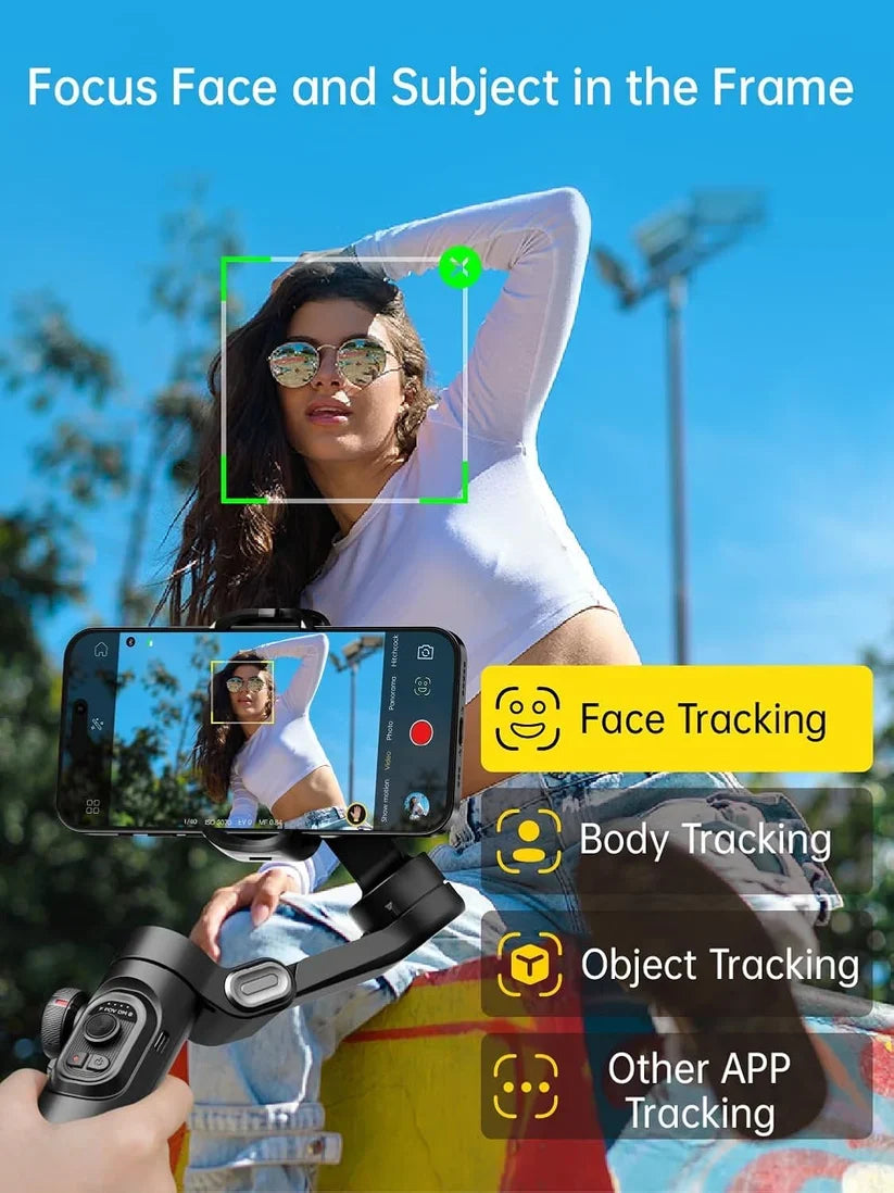 AOCHUAN Smart XE 3-Axis Smartphone Gimbal | AI Face Tracking & Gesture Control
