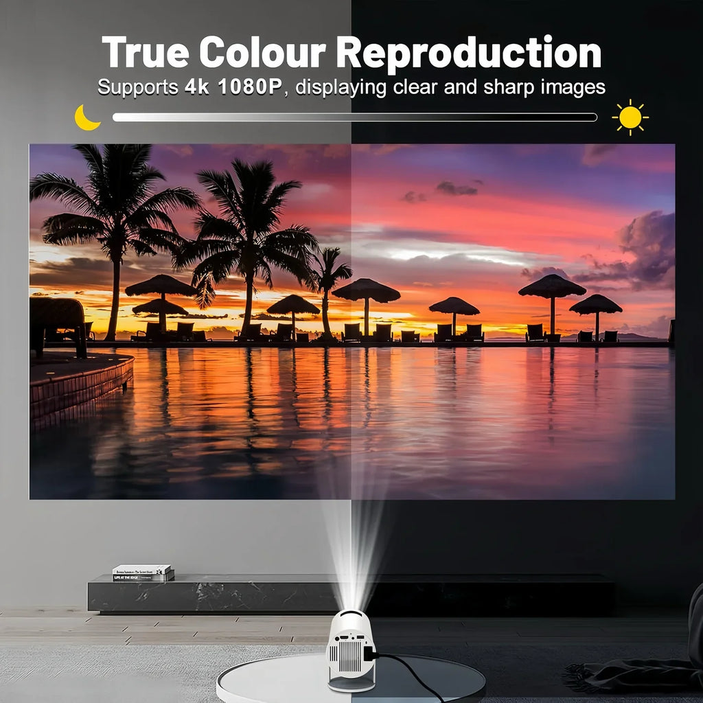 PocketBeam Smart 180° Portable Projector | Android, WiFi 6, Netflix & PS5 Support